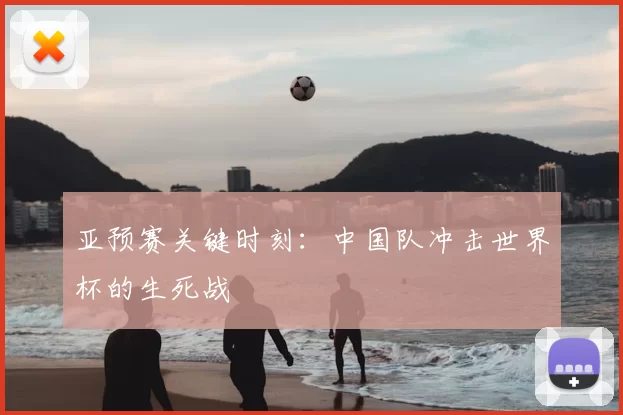 亚预赛关键时刻:中国队冲击世界杯的生死战