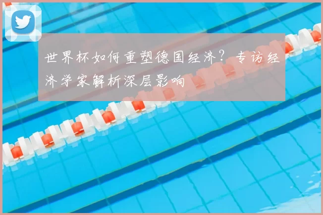 世界杯如何重塑德国经济?专访经济学家解析深层影响